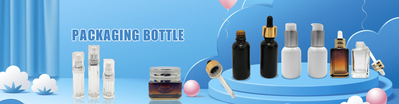 Botella de empaquetado cosmética