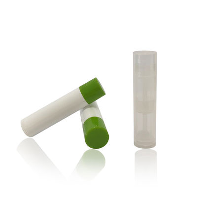 Capo de tornillo tubo de bálsamo labial de plástico a granel blanco de 15 * 66mm Alta durabilidad