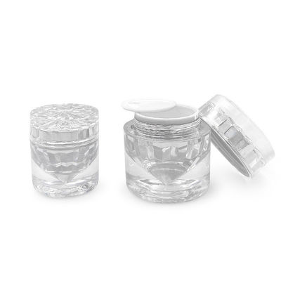 Jarrones cosméticos de lujo de 55*56mm 30g Jarrones cosméticos con tapas personalizadas