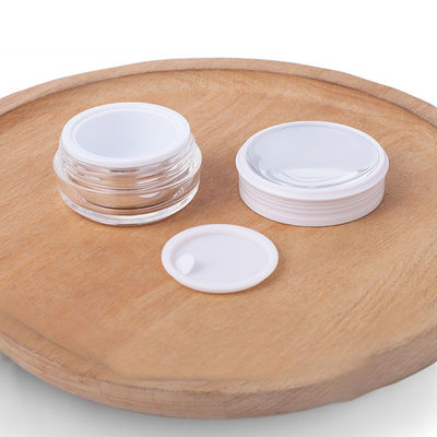 Envases de plástico para cosméticos de uso múltiple de 4 oz Envases de acrílico transparentes que no se rompen