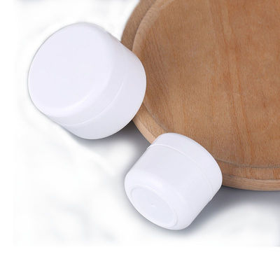 Crema para el rostro vacía, frascos cosméticos de plástico blanco, sin romper, con aprobación SGS