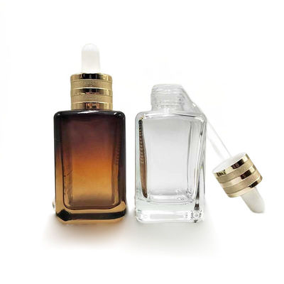 Botellas de goteo de vidrio de aceite esencial certificadas por SGS Botella de crema de 50 ml resistente