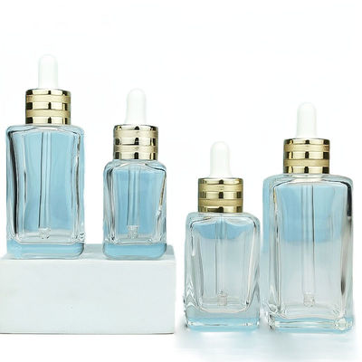 Botellas de goteo de vidrio de aceite esencial certificadas por SGS Botella de crema de 50 ml resistente