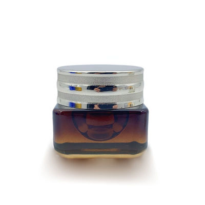 Personalización Embalaje cosmético vacío Botella de vidrio Contenedor de crema 55 * 76mm