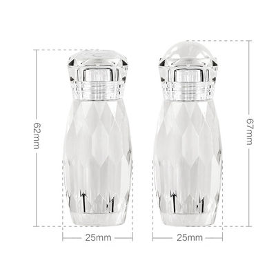 Material ABS Envases cosméticos transparentes Jar 5g para productos para el cuidado de la piel