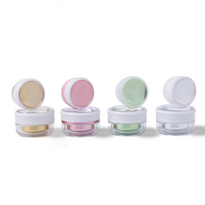 Jarrones de crema cosmética vacíos PMMA con tapa de tornillo