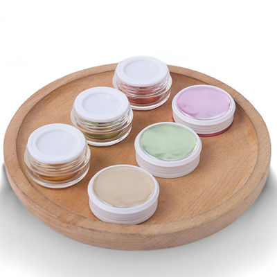 Jarrones de crema cosmética vacíos PMMA con tapa de tornillo