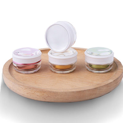 Jarrones de crema cosmética vacíos PMMA con tapa de tornillo