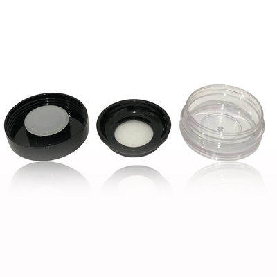 Casilla de polvo suelto vacío de plástico transparente de 8g personalizada 32.8*68.4mm