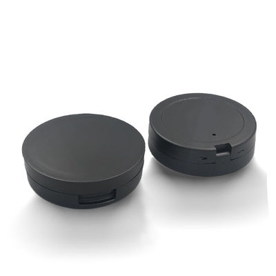 Casilla de polvo compacto vacío personalizado negro mate de 67 mm * 19 mm