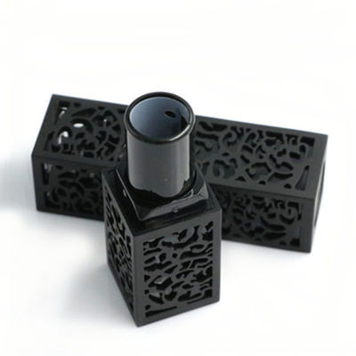 Logotipo de personalización Tubo de lápiz labial negro Tubos de lápiz labial ecológicos