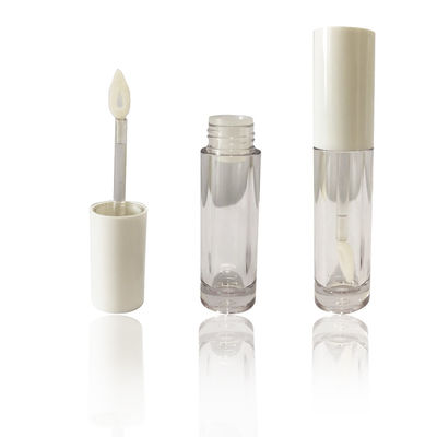 4 ml tubo de embalaje ABS para brillo labial con cepillo contenedores de brillo labial vacíos