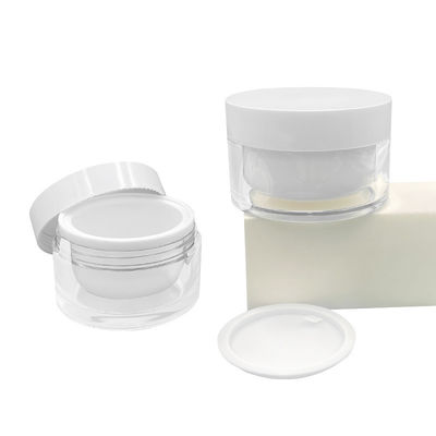 Jar de acrílico de diamantes de 50 g personalizable con diseño simple OEM / ODM Logotipo disponible