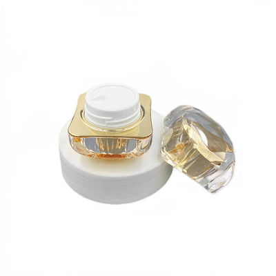 Jarrón de crema cosmética a prueba de fugas de 50 g Diamante Acrílico Jarrón pequeño Logotipo personalizado disponible