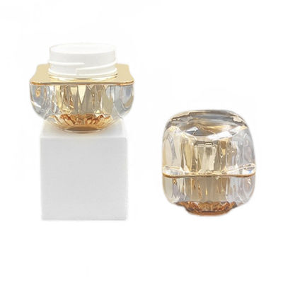 Jarrón de crema cosmética a prueba de fugas de 50 g Diamante Acrílico Jarrón pequeño Logotipo personalizado disponible