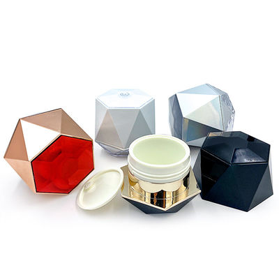 Jarrón de crema cosmética transparente a prueba de fugas con logotipo personalizado 5g/10g PP/ABS/acrílico