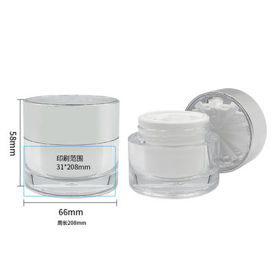 Proof Diamond Acrylic Cosmetic Jar for Skin Care Cream Contenedor pequeño de 30g/50g