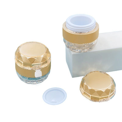 Contenedor de crema de cuidado de la piel de diseño de frasco de diamante