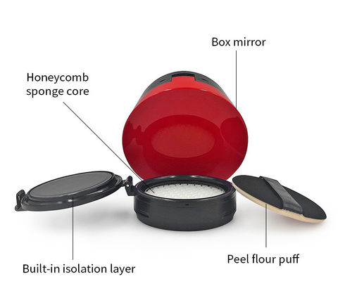 Cuerpo portátil de polvo compacto de 15 g con cierre rápido para maquillaje y cuidado de la piel y artículos de embalaje