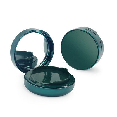 15g caja de plástico transparente recargable compacta de polvo para necesidades cosméticas amigables para viajes