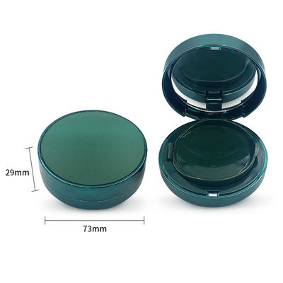 15g caja de plástico transparente recargable compacta de polvo para necesidades cosméticas amigables para viajes