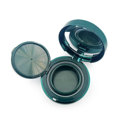 15g caja de plástico transparente recargable compacta de polvo para necesidades cosméticas amigables para viajes