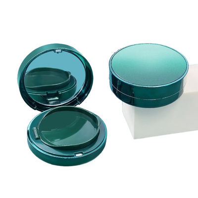 15g caja de plástico transparente recargable compacta de polvo para necesidades cosméticas amigables para viajes