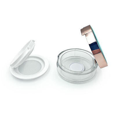 Cuadro de polvo suelto transparente y reciclable personalizable con logotipo - Mini tamaño para polvo compacto