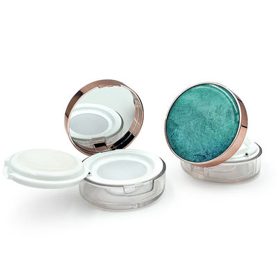 Cuadro de polvo suelto transparente y reciclable personalizable con logotipo - Mini tamaño para polvo compacto